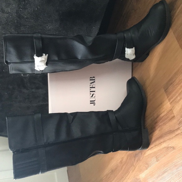 ride around faux leather boot